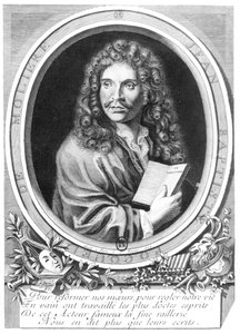 モリエールの肖像（1622-73） 作： Nicolas Habert