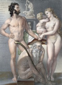 1831年、パリのベルナールによって彫刻されたジャンバティストマルクブールジュリー（1797年〜1849年）による「Traite Complet de l&39;Anatomie de l&39;Homme」の口絵