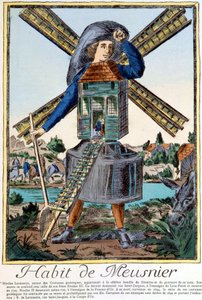 Habit de Meunier - Nicolas Larmessinによるエングレーヴィング 作： Nicolas II de Larmessin