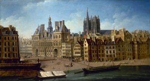市庁舎とグレーヴ広場、1753 年。