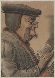 本を読む老人 作： Nicolas Lagneau