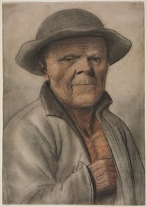 老人の肖像、1600年代。 作： Nicolas Lagneau