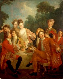 パークでの朝食 作： Nicolas Lancret