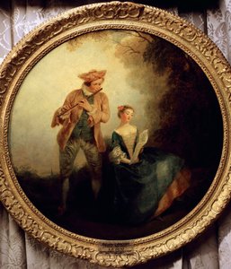 ニコラ・ランクレ（1690-1743）の「デュエット」。フランス 作： Nicolas Lancret