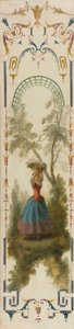 園芸、1723-27年頃（キャンバスに油彩） 作： Nicolas Lancret