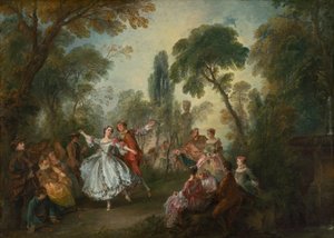 ラ・カマルゴ・ダンシング、c。 1730年。