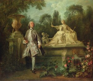 俳優グランヴァルの肖像、1742年頃（キャンバスに油彩） 作： Nicolas Lancret