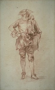 立っている紳士 作： Nicolas Lancret