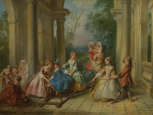 人類の四つの時代：子供時代、1735年頃 作： Nicolas Lancret