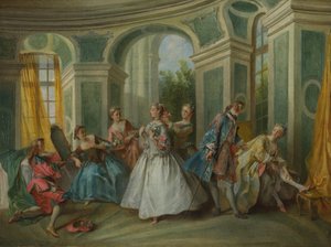 人類の四つの時代：青年、1735年頃 作： Nicolas Lancret