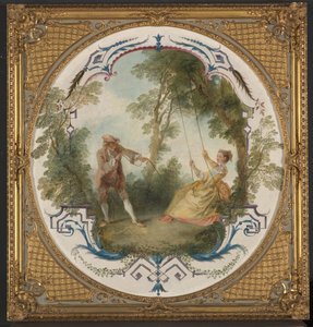 O Balanço, c.1724 (óleo sobre tela) 作： Nicolas Lancret