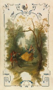 スイング、c。 1723-1727。 作： Nicolas Lancret