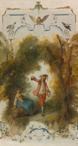 ぶどう畑、c。 1723-1727。 作： Nicolas Lancret