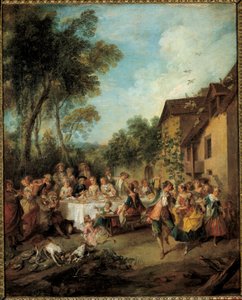 新婚旅行 ニコラ・ランクレ（1690-1743）の絵画 18世紀 アンジェ美術館蔵 作： Nicolas Lancret