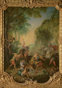 タイガーハント、1736 作： Nicolas Lancret
