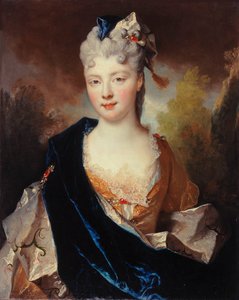 マリー・アン・ド・ブルボン・コンデ（1678～1718年）の肖像、ヴァンドーム公爵夫人、1714年。 作： Nicolas Largillière de