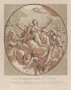 聖母被昇天、「最も美しい絵画の版画コレクション...」より。 1729-40。