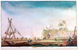 ブレストのマリーナ、c1750-1810 作： Nicolas Marie Ozanne