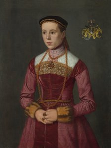 若い女性の肖像画 作： Nicolas Neufchatel