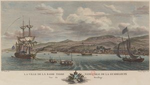1776年、グアドループ島のバス・テール停泊地