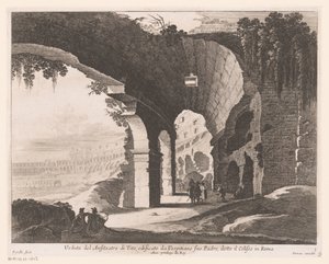 コロッセオの内部の眺め Veduta del Anfiteatro di Tito, edificato da Vespitiano (...) (オブジェクトのタイトル) 作： Nicolas Perelle