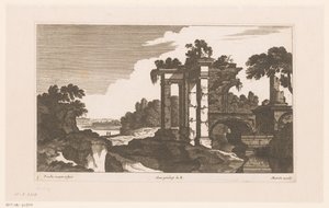 古代遺跡のある風景 作： Nicolas Perelle