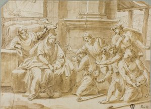 羊飼いたちの礼拝 作： Nicolas Poussin