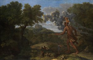 日の出を探す盲目のオリオン、1658年。 作： Nicolas Poussin