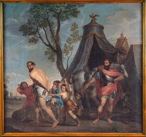 カミルスとファレリの校長 作： Nicolas Poussin