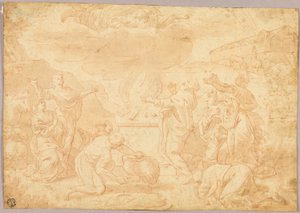 ノアの犠牲 作： Nicolas Poussin
