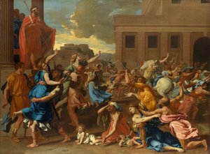 サビーネの女性の強盗 作： Nicolas Poussin