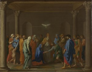七つの秘跡：結婚、およそ1637-1640 作： Nicolas Poussin