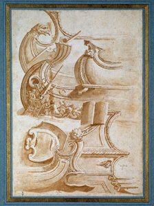 船首と盾（ジュリオ・ロマーノ作 作： Nicolas Poussin