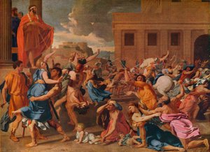サビーネの女性の誘拐、c1633 作： Nicolas Poussin