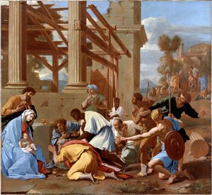 賢者の礼拝 作： Nicolas Poussin