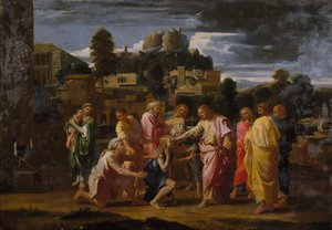 ジェリコの盲人 1650-1700. 作： Nicolas Poussin