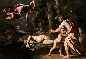 キオーネの死、c。 1622年。 作： Nicolas Poussin