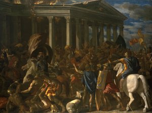 エルサレム神殿の破壊と袋 作： Nicolas Poussin