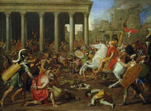 タイタスによるエルサレムの寺院の破壊、1638/39年頃 作： Nicolas Poussin