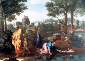モーゼの博覧会、1654年 作： Nicolas Poussin