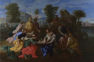 モーセの発見、1651 作： Nicolas Poussin