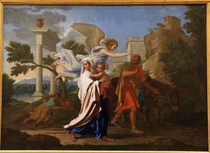 エジプトへの飛行、1657 作： Nicolas Poussin