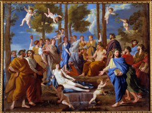 パルナッソス。ミューズカリオペ 作： Nicolas Poussin