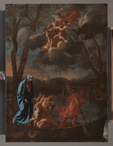 聖家族のナザレへの帰還、1627年頃（キャンバスに油彩） 作： Nicolas Poussin