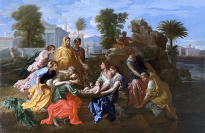 「モーセの発見」、1651 作： Nicolas Poussin
