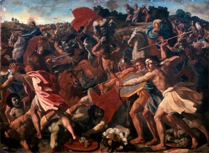 アマレク人に対するジョシュアの勝利、1625-1626。 作： Nicolas Poussin