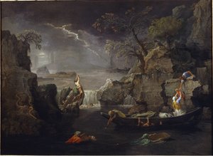 冬か大洪水 作： Nicolas Poussin