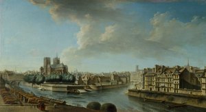 1769年、ノートルダム寺院とサン＝ルイ島の岬（油彩・カンヴァス）