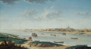 ラペから見たサルペトリエール 1752年頃 油彩・カンヴァス