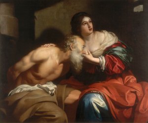 ローマの慈善事業、ニコラ・レニエの作品、モデナのGalleria Estenseで保存されている